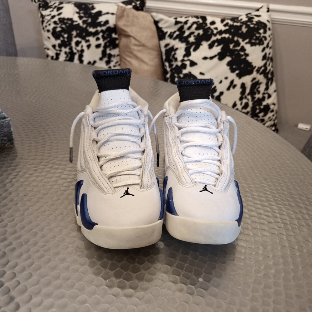 Jordan Sneakers with White and Blue Accents